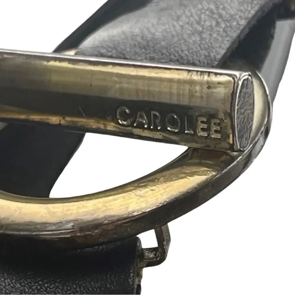 Vintage - Carolee Weave Leather Tote Handbag